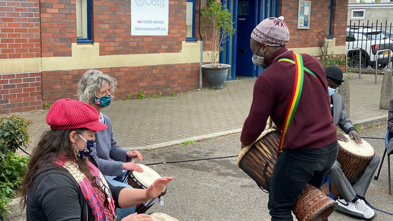 Djembe drumming class in Cardiff
