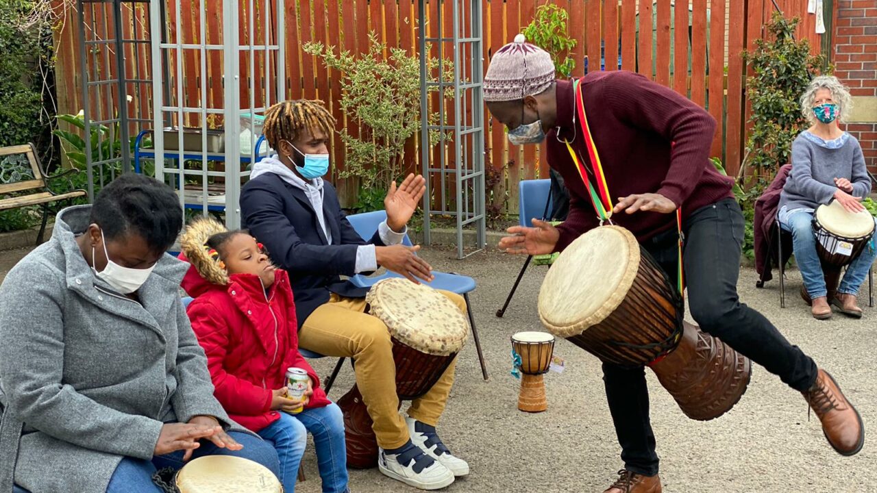 Djembe drumming class in Cardiff