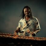 N'famady Kouyaté playing balafon