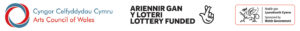 Arts Council of Wales, Lottery, and Welsh Government funding logo strip