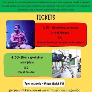 Trio Uganda event flyer